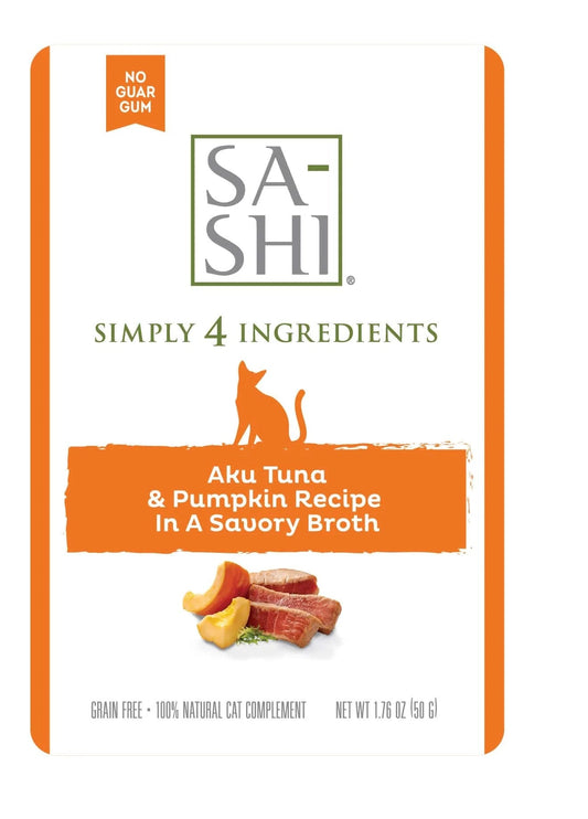 Sa - Shi Tuna & Pumpkin Recipe (1.76oz) - Sa - Shi Cat Food Topper - The Family Pet