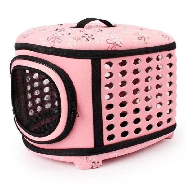 Foldable Pet Dog Cat Puppy Handbag Carrier Cage - Purrfect Pet Kingdom