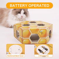Interactive - Cat Toy -  Peek'A'Pounce Fuzzy Hive