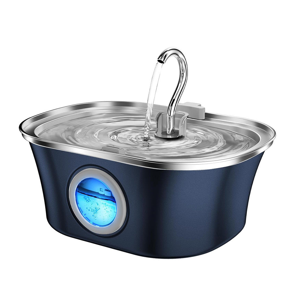 Stainless Steel Smart Pet Water Dispenser with Automatic Circulation and Filtration, Large Capacity Feeder for Cats and Dogs