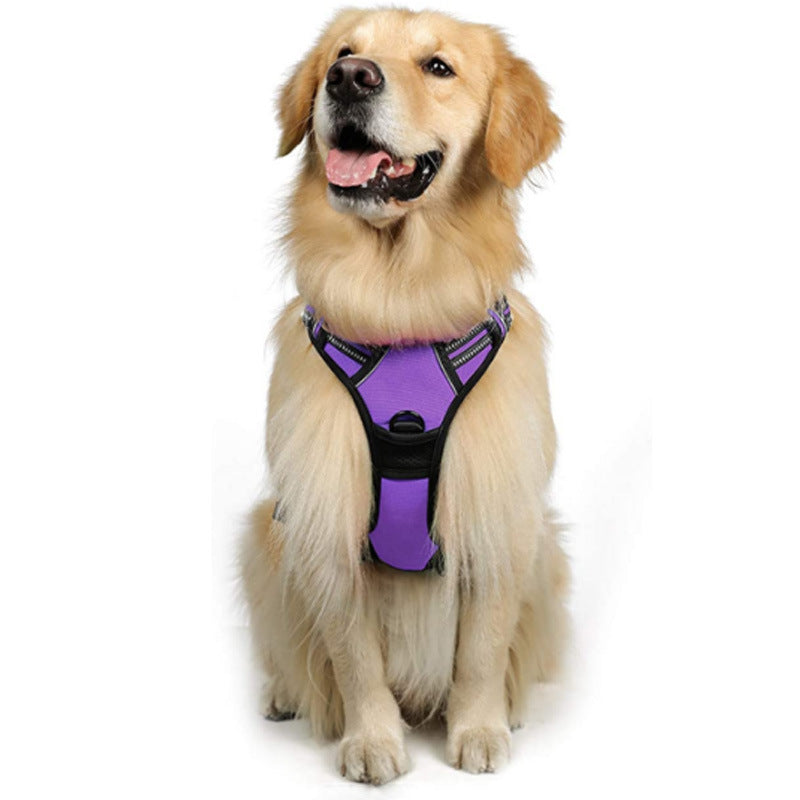 Dog Hand Holding Rope Reflective Vest