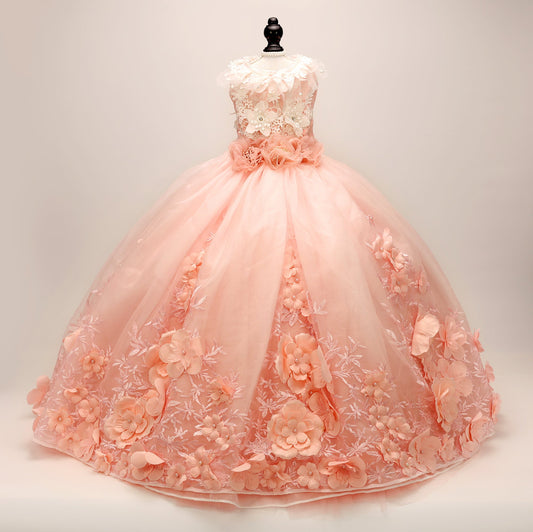 Luxury Dog Clothes Princess Pet Wedding Dress Pink Dog Gown