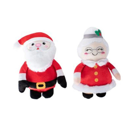Mr. & Mrs. Santa Paws Pet Toy Set - 2 Pc