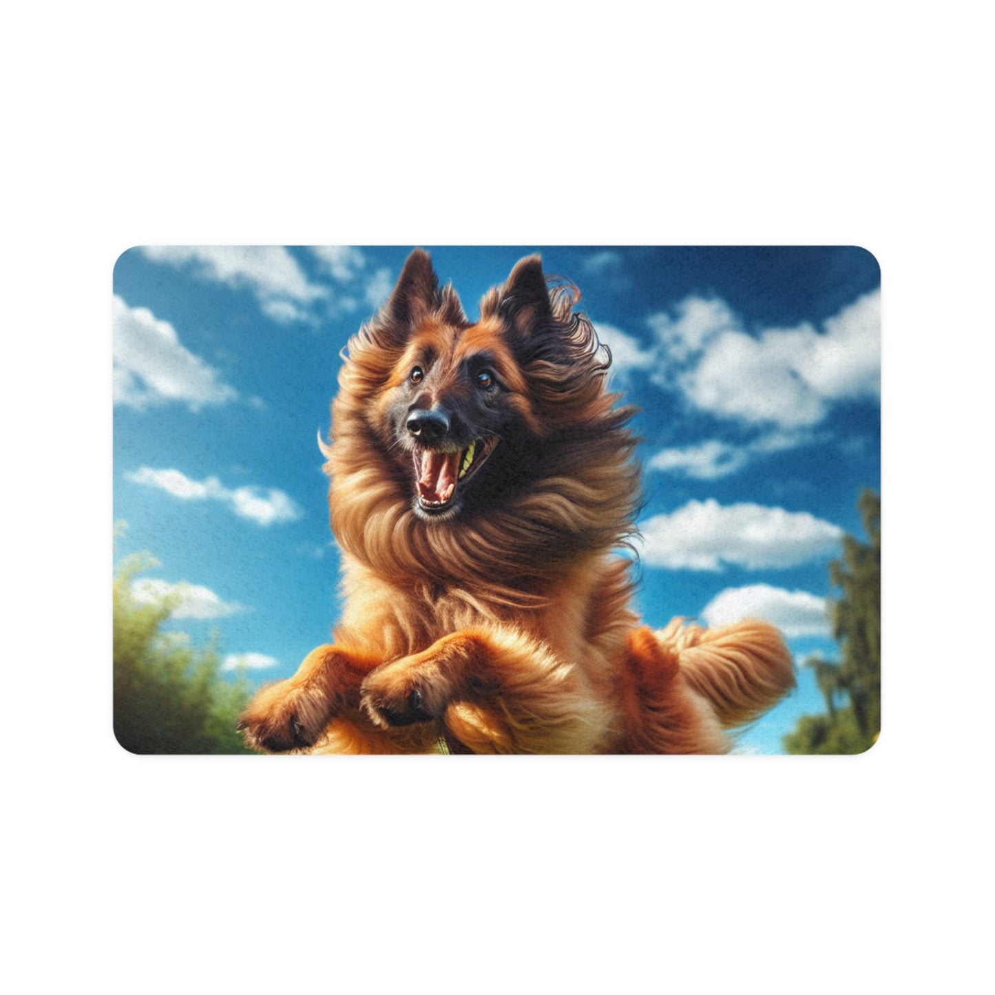 Pet Food Mat (12x18) - Belgian Shepherd Dog Laekenois