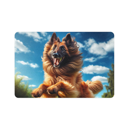 Pet Food Mat (12x18) - Belgian Shepherd Dog Laekenois