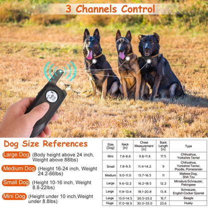 984FT Dog Training Collar IP65 Waterproof Pet Beep Vibration