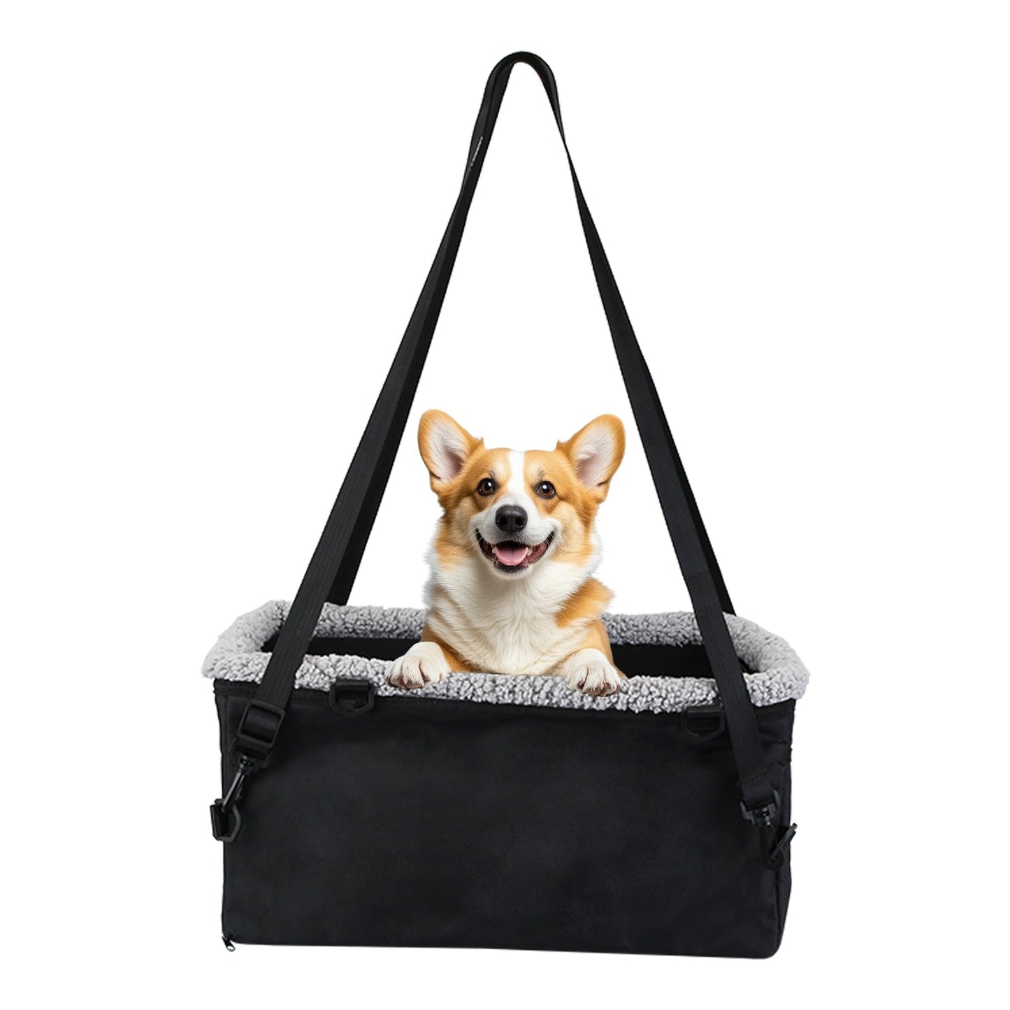 Small Dog Car Seat with Harness Center Console Pet Booster