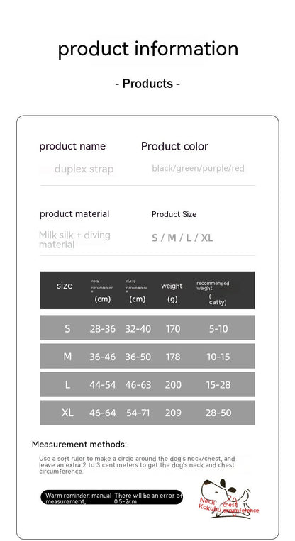 Dog Hand Holding Rope Chest Strap Reflective Vest