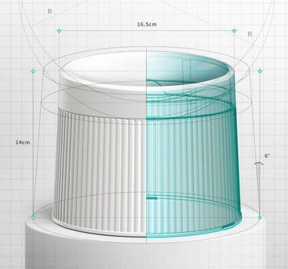 High Leg Neck Protection Large Capacity Anti-tumble Cat Bowl