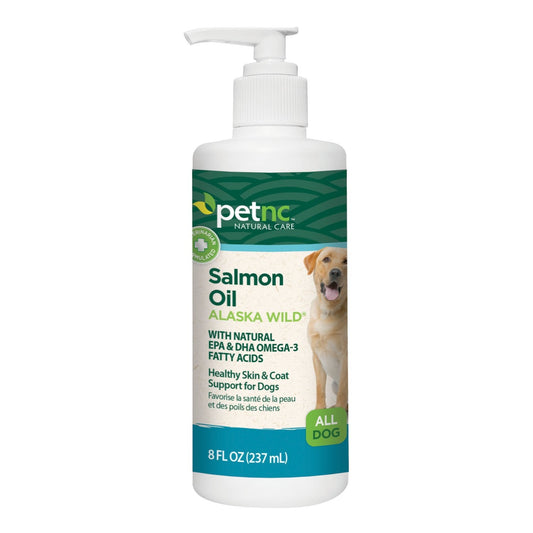 PetNC Natural Care Alaska Wild Salmon Oil For Dogs, 8-Ounce