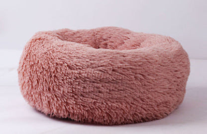 Cozy Round Plush Pet Bed for Small Dogs and Cats Soft Mat