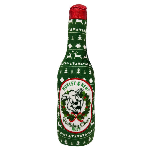 Holiday Cheer Be-er Plush Squeaky Dog Toy