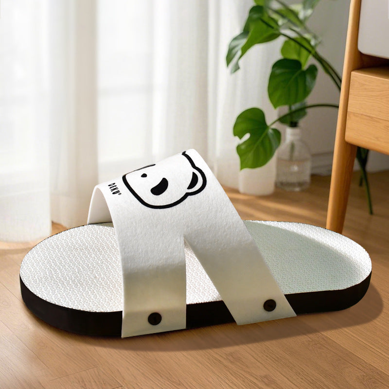 White Corrugated Paper Cat Scratch Board