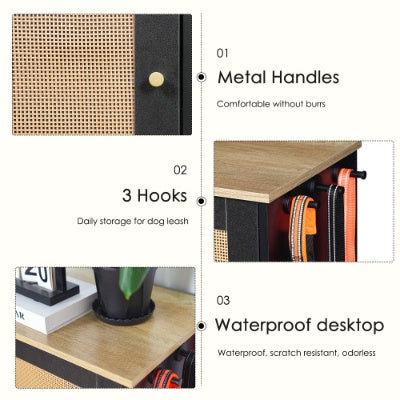 Heirloom Wood Elevated Ceramic Dining Station for Your Cats