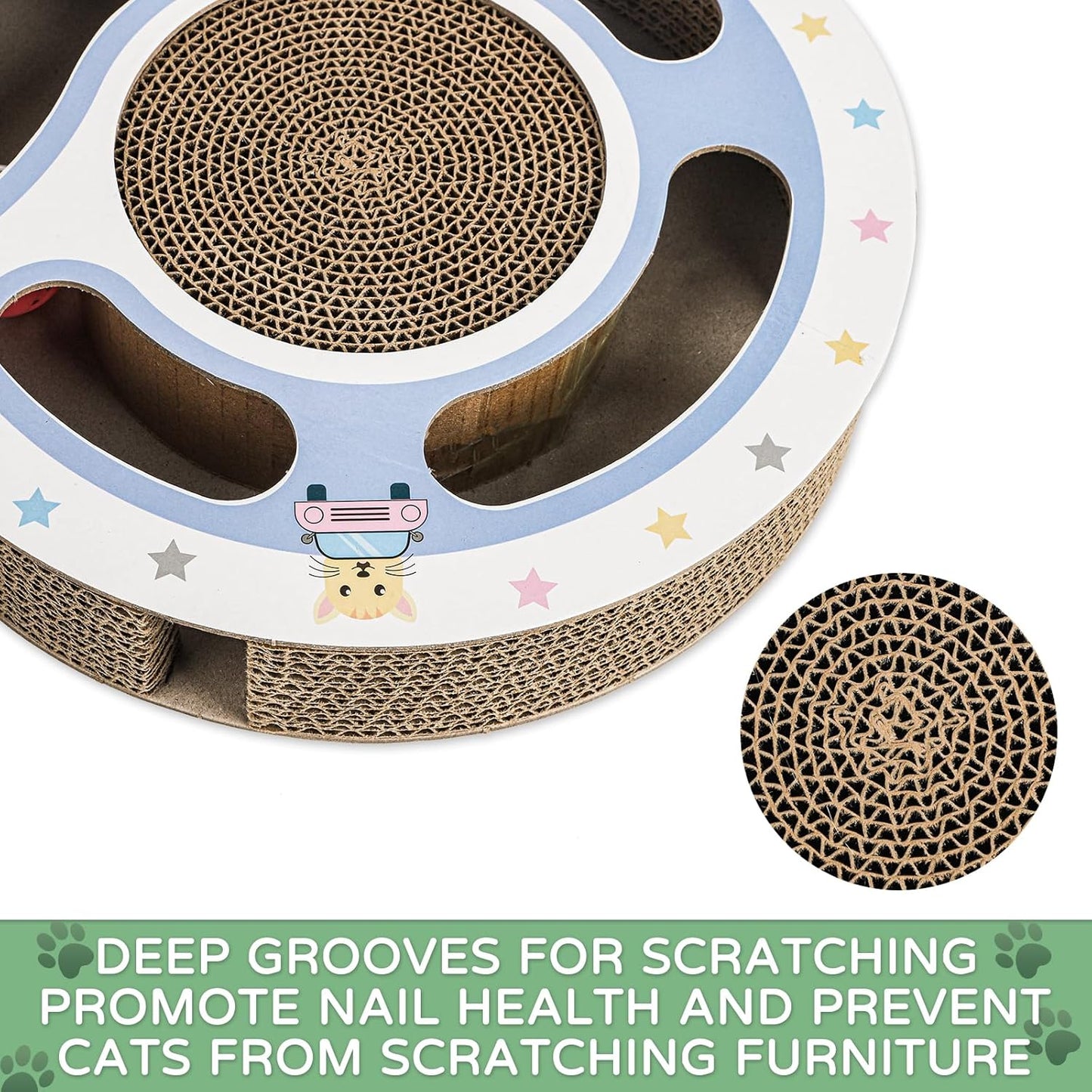 Cat Claw Scratch Pad Cat Round Cat Scratcher Cardboard Toys