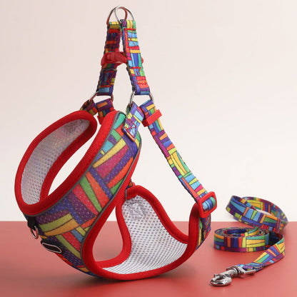 Pet's Chest-back Traction Dog Walking Chest Strap