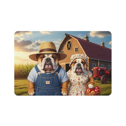 Pet Food Mat (12x18) - Bulldog