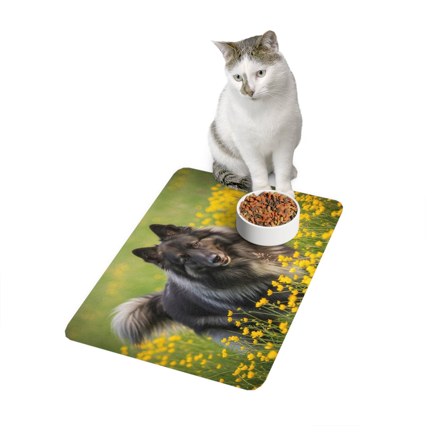 Pet Food Mat (12x18) - Belgian Sheepdog