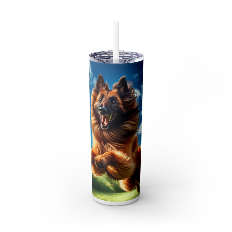 Belgian Shepherd Dog Laekenois Tumbler with Straw, 20oz