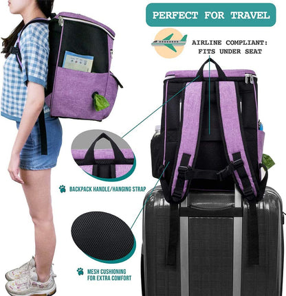 Dog Travel Backpack Carrier Bag Airline Approved 🎒
