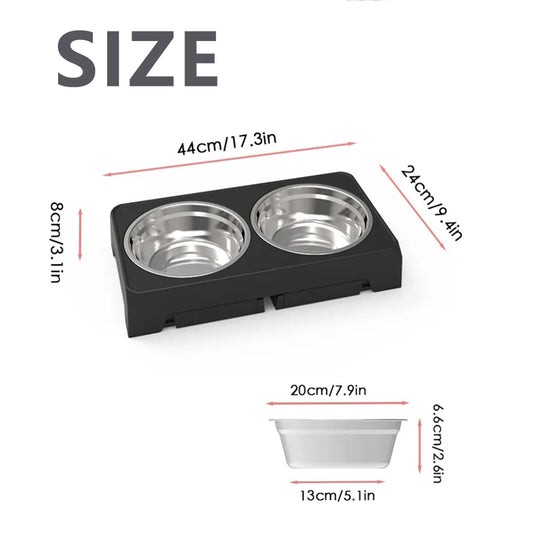 Adjustable Elevated Pet Dish Bowl - Premium Ergonomic Dining 🍽️