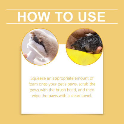 Gentle Pet Paw Cleansing Foam for Dogs and Cats Grooming Ca
