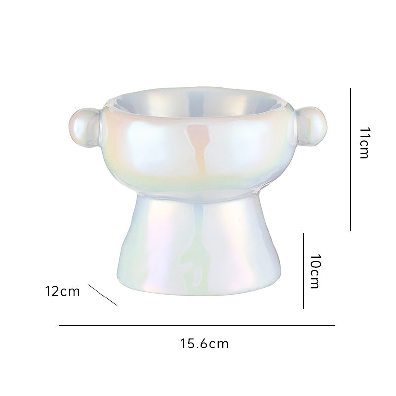 Ceramic Protection Cervical Vertebra Cat Food Basin