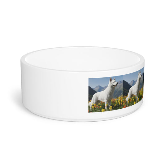 White Swiss Shepherd Dog Pet Bowl