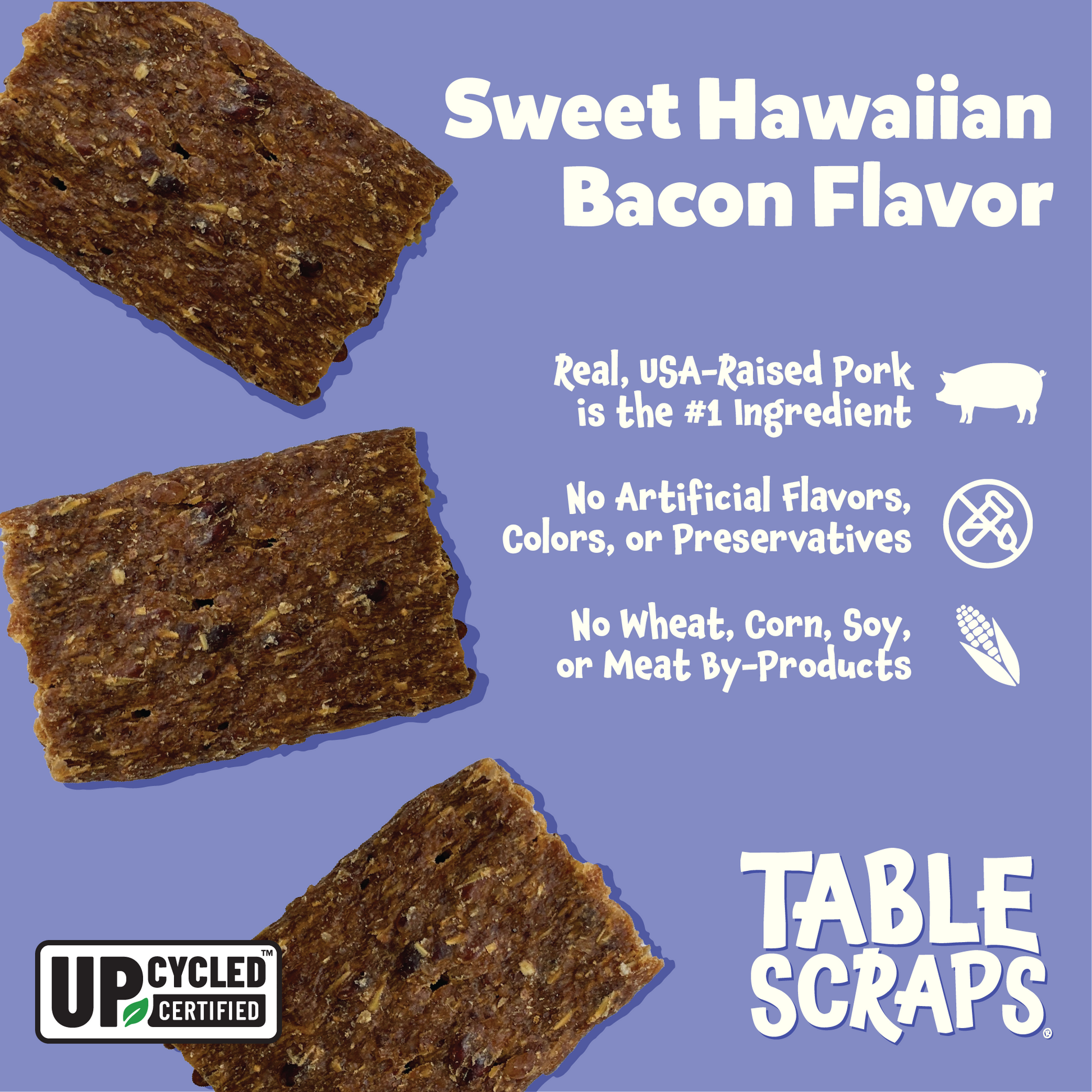 Stitch Sweet Hawaiian Bacon Flavor Dog Treats - Table Scraps Treats