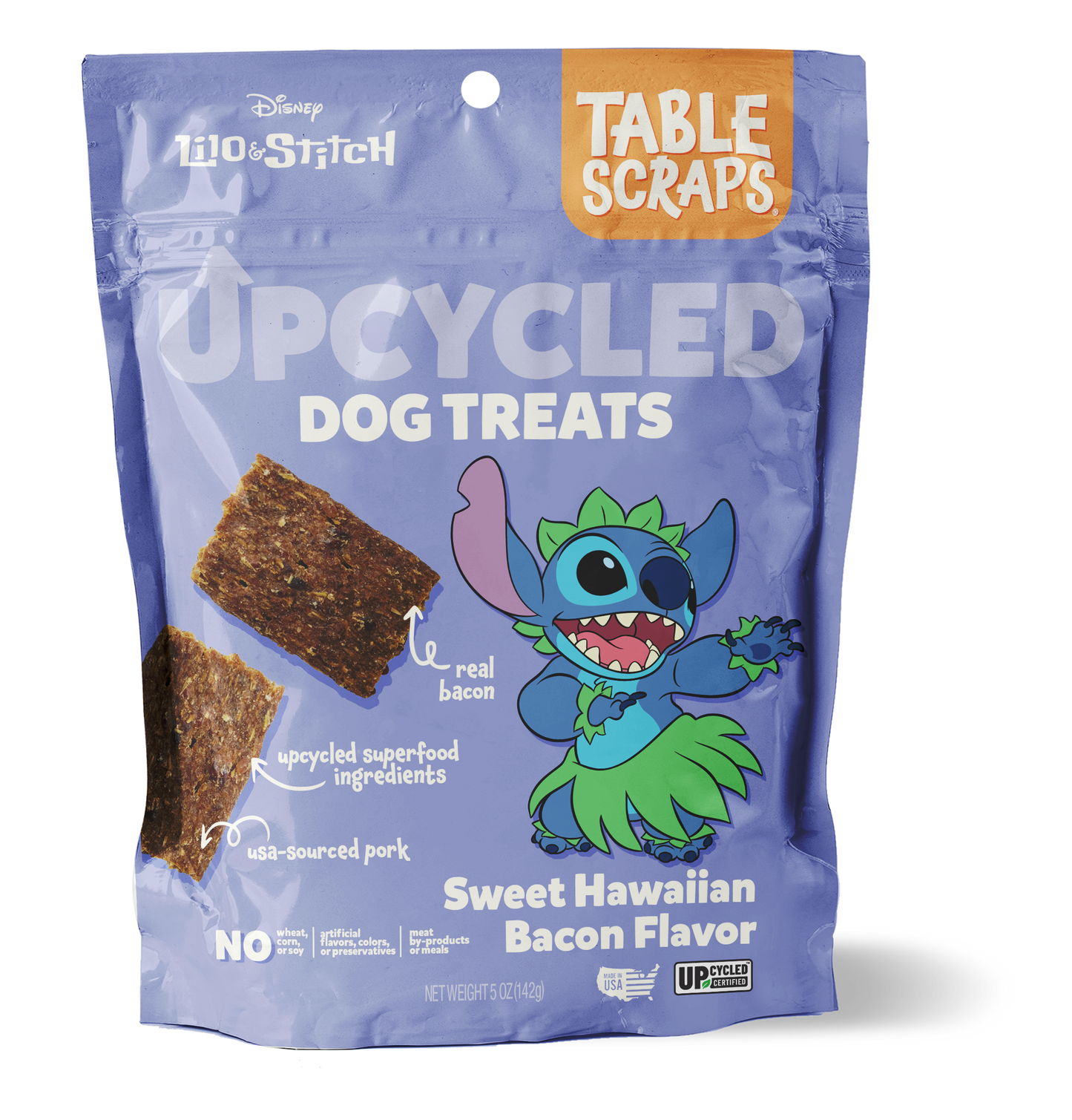 Stitch Sweet Hawaiian Bacon Flavor Dog Treats - Table Scraps Treats