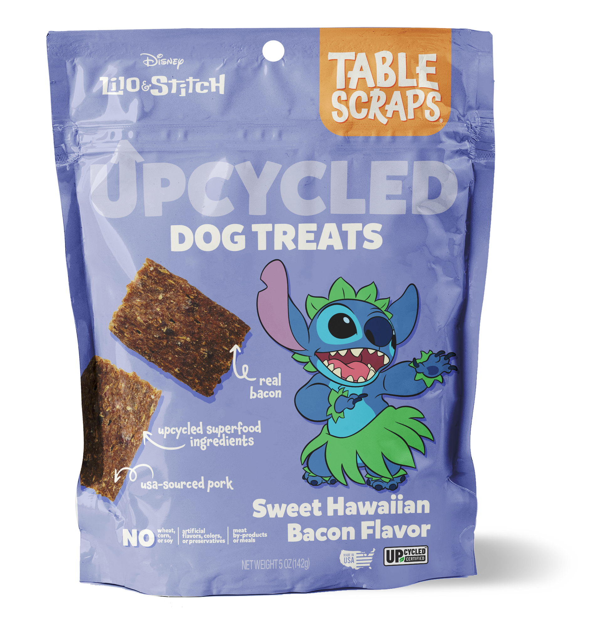 Stitch Sweet Hawaiian Bacon Flavor Dog Treats - Table Scraps Treats