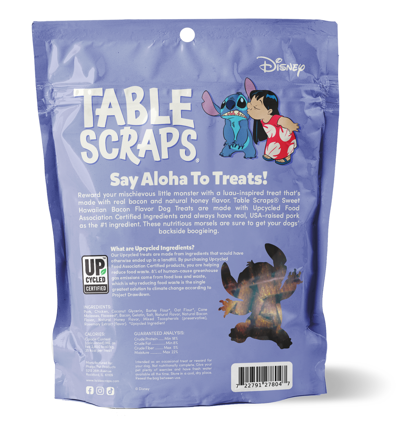 Stitch Sweet Hawaiian Bacon Flavor Dog Treats - Table Scraps Treats