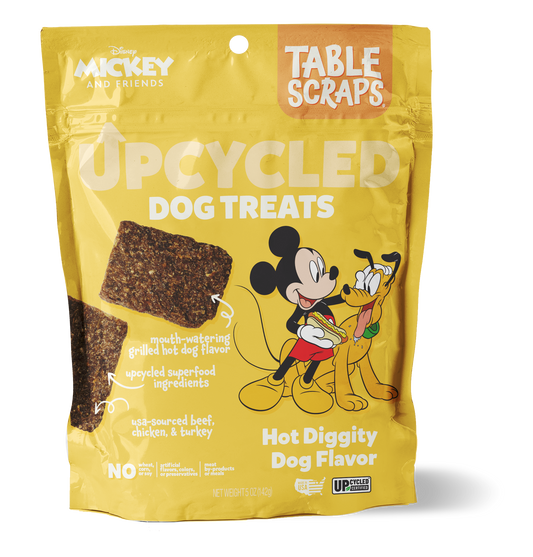 Mickey Mouse Hot Diggity Dog Flavor Dog Treats - Table Scraps Treats