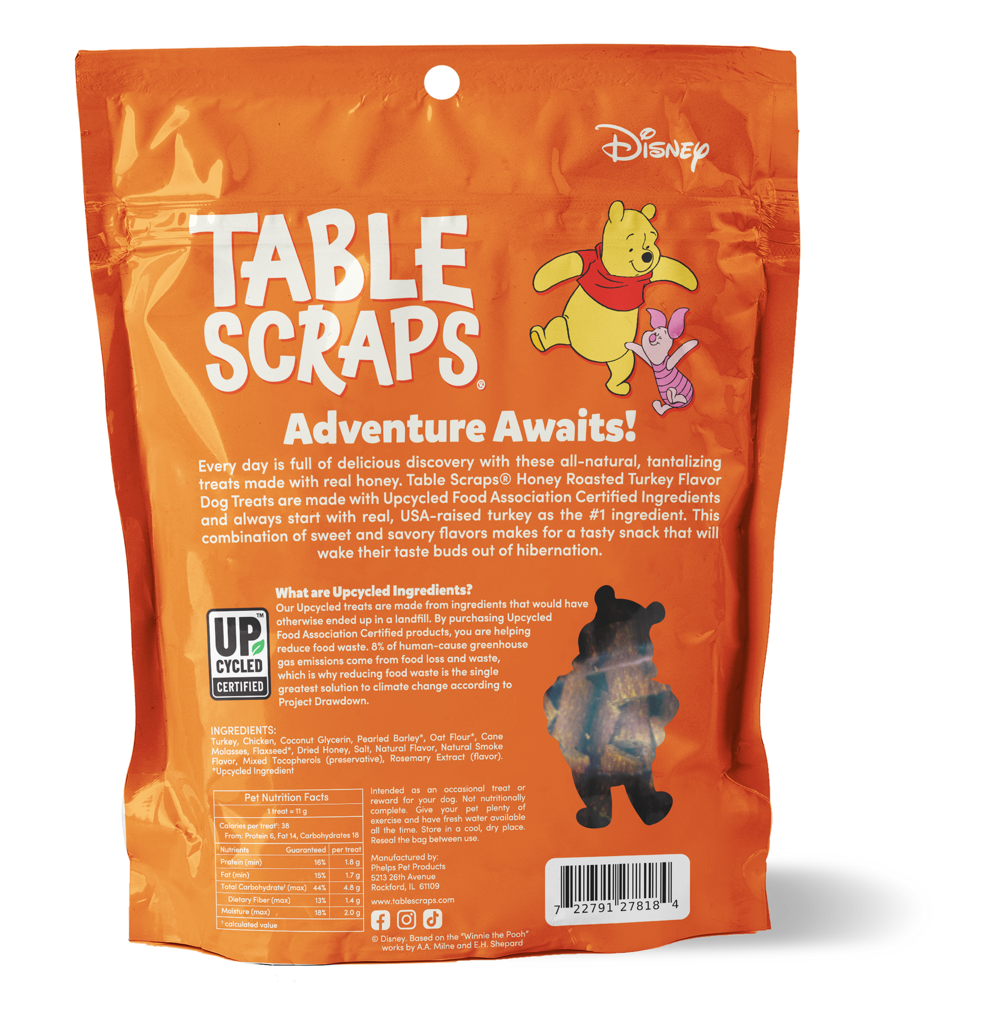 Winnie the Pooh Honey Roasted Turkey Flavor Dog Treats - Dog Treats - Table Scraps Treats