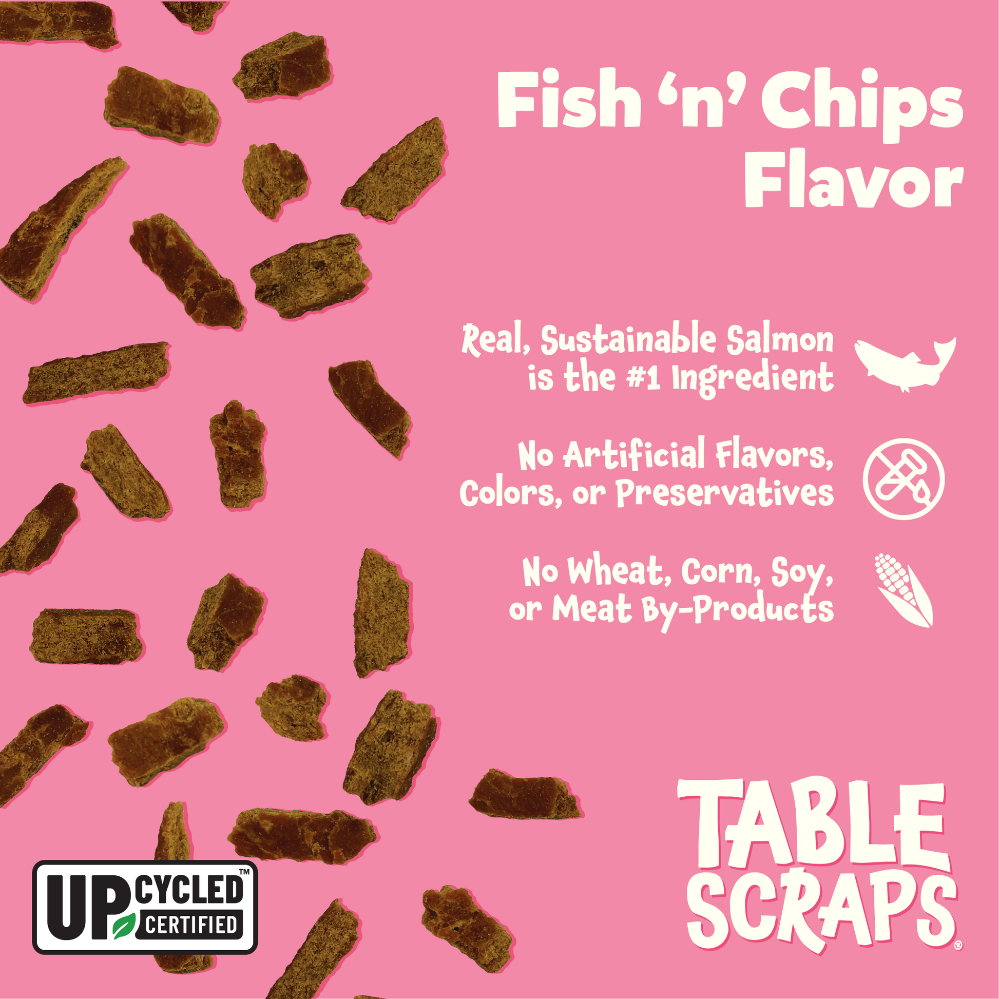 Cheshire Cat Fish 'n' Chips Flavor Cat Treats - Cat Treats - Table Scraps Treats