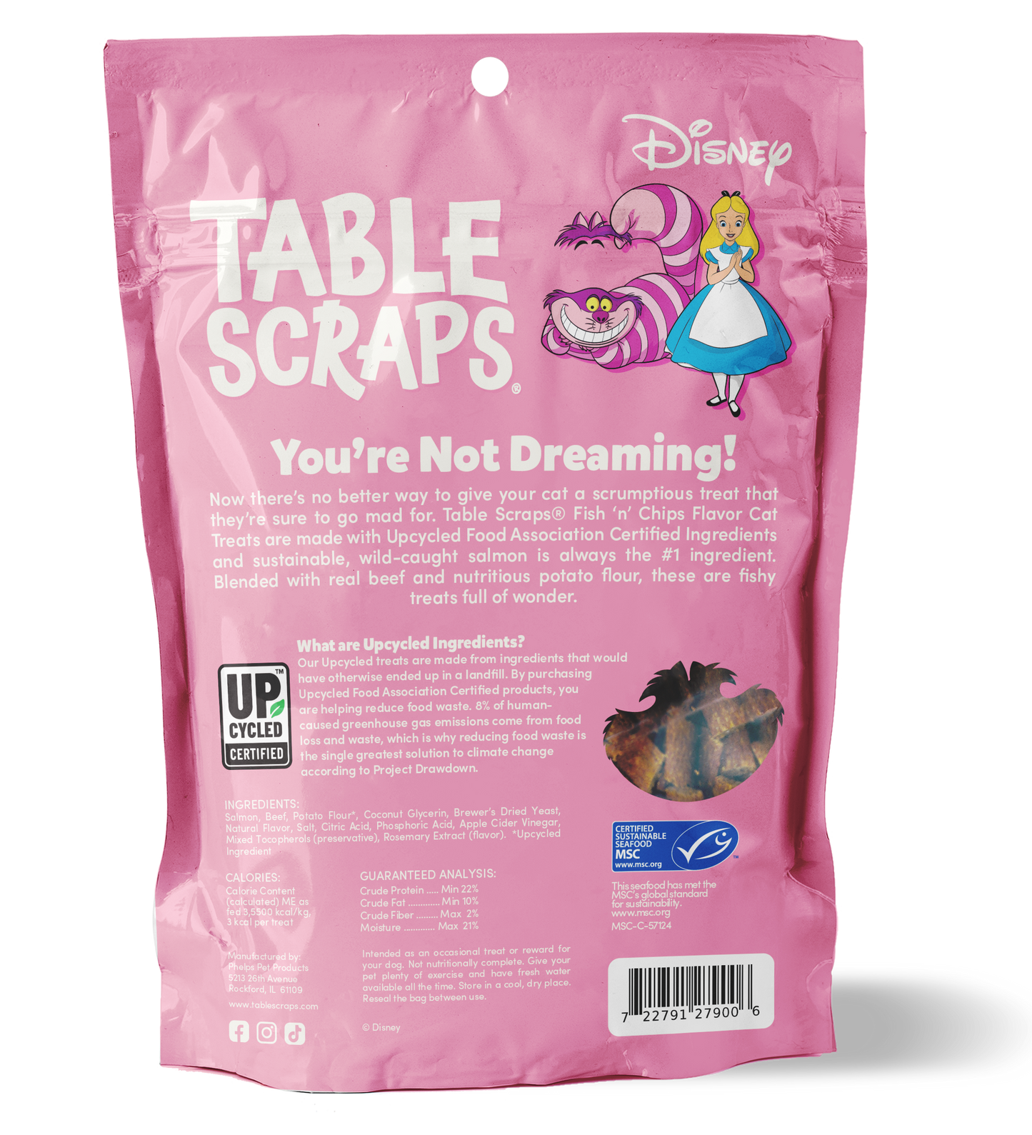 Cheshire Cat Fish 'n' Chips Flavor Cat Treats - Cat Treats - Table Scraps Treats