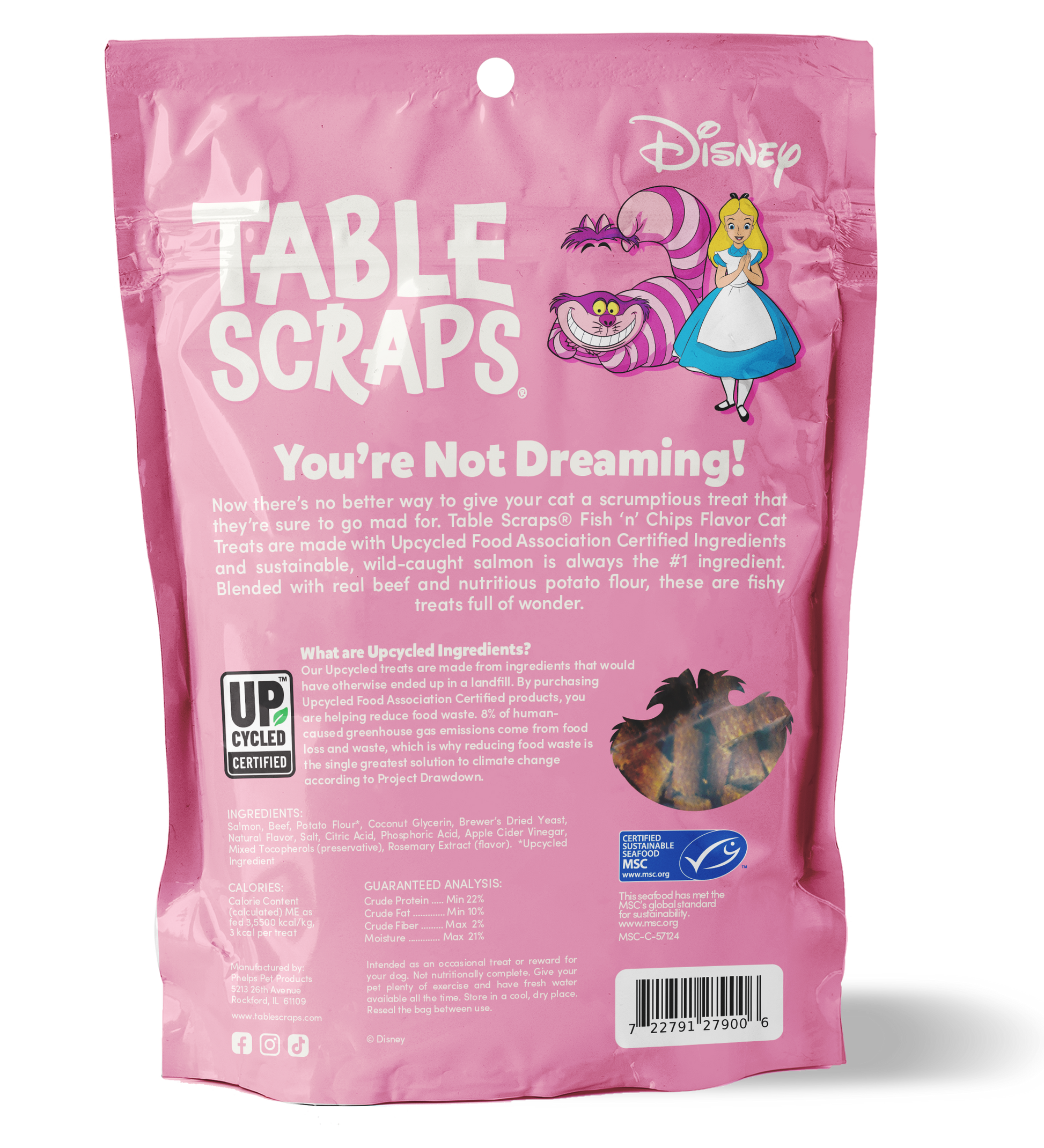 Cheshire Cat Fish 'n' Chips Flavor Cat Treats - Cat Treats - Table Scraps Treats