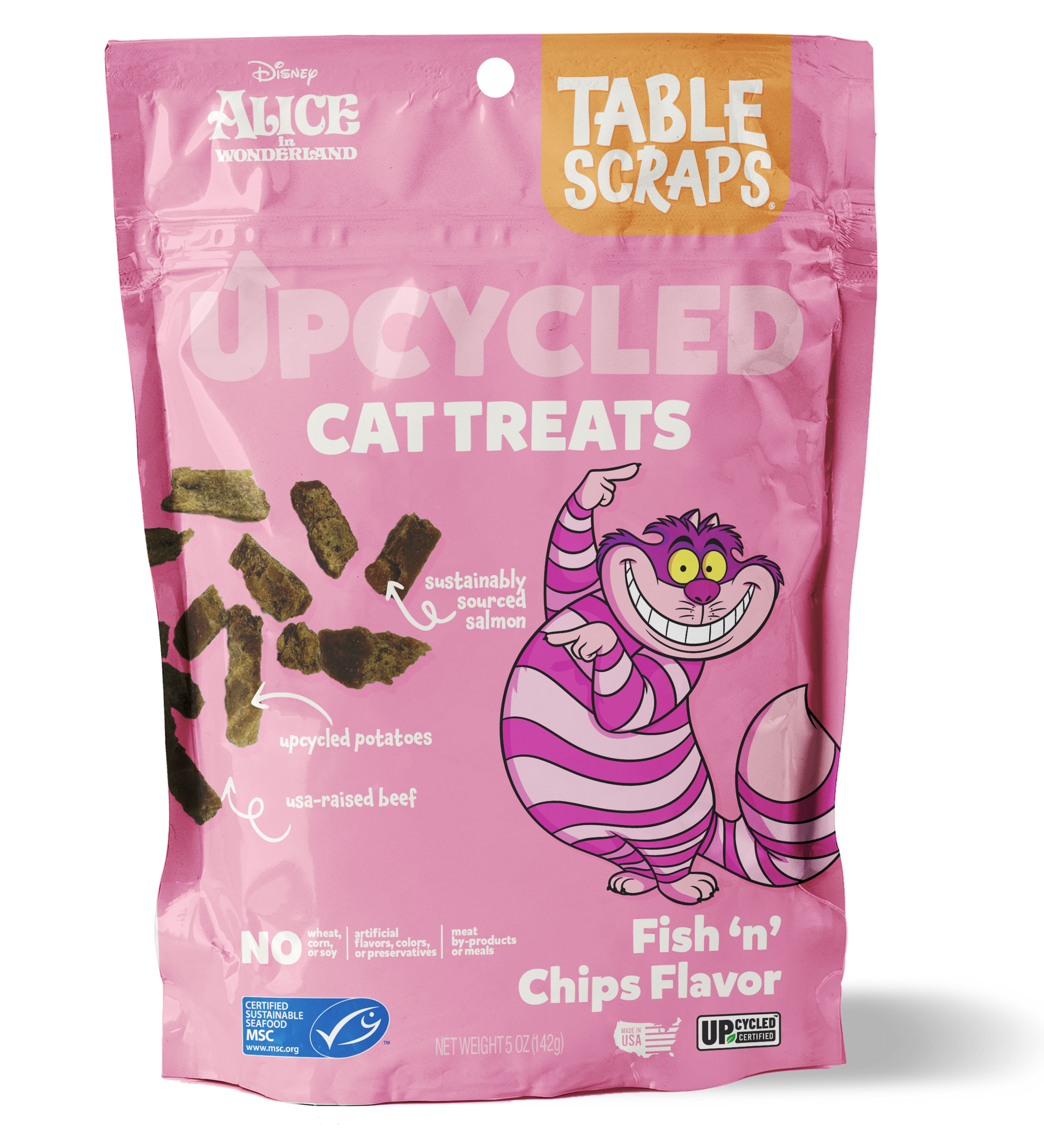 Cheshire Cat Fish 'n' Chips Flavor Cat Treats - Cat Treats - Table Scraps Treats