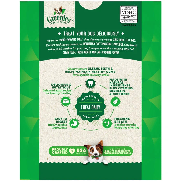 GREENIES Original Regular Dental Treats - Greenies Dog Treats - The Family Pet
