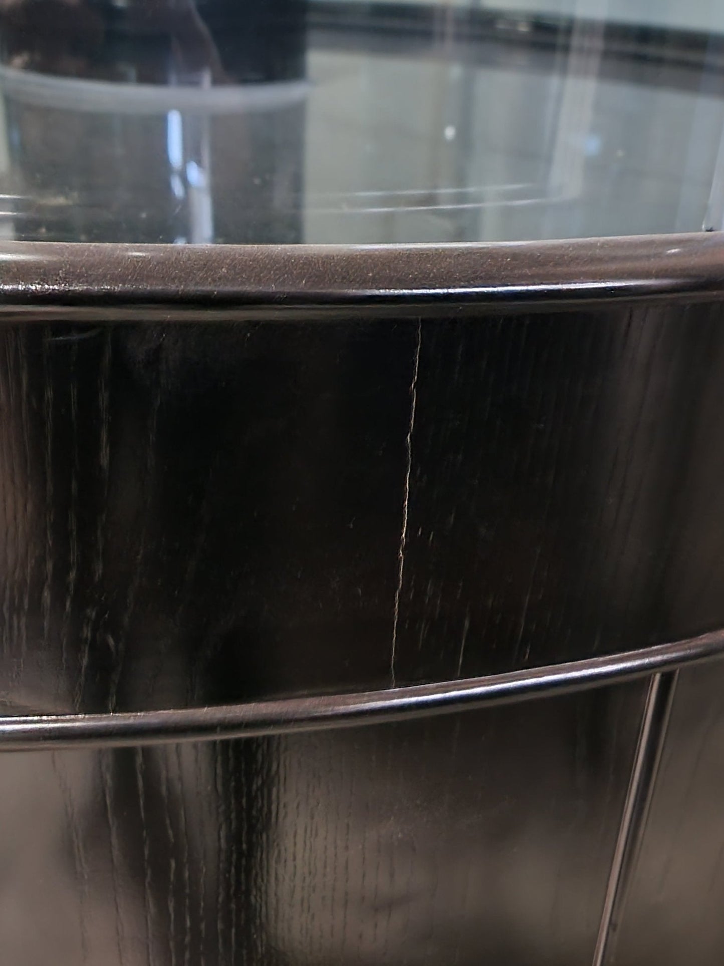 280g GLASS Cylinder Reef-Ready 48"x48"x36"H in Abyss Black Display Model