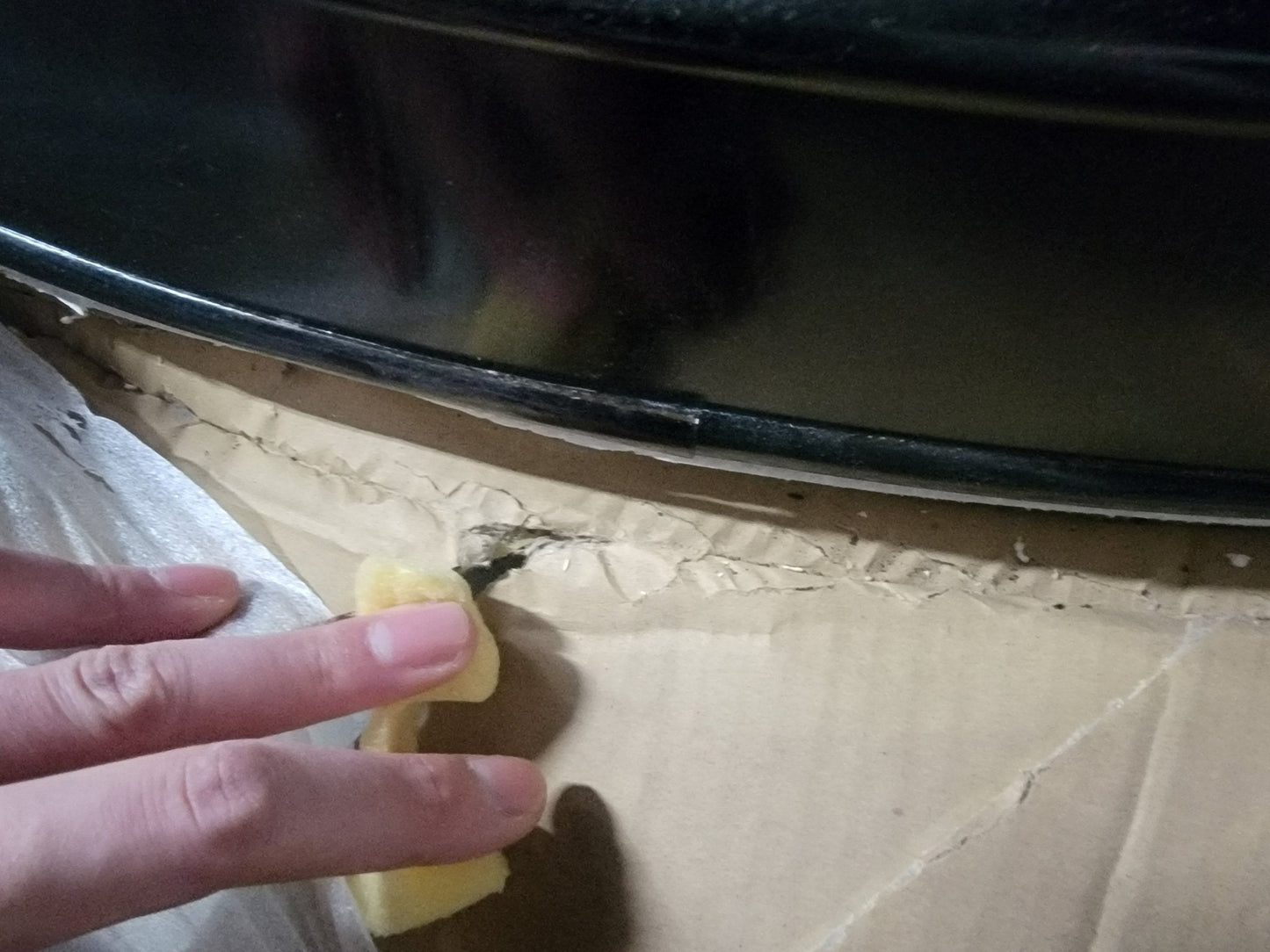 280g GLASS Cylinder Reef-Ready 48"x48"x36"H in Abyss Black Display Model