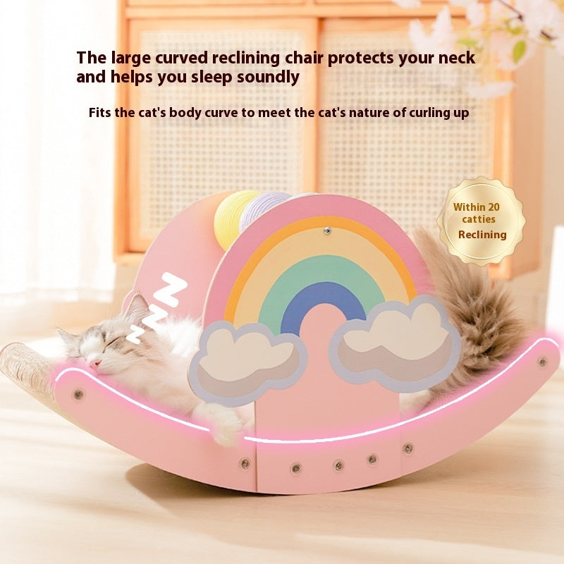 Toy Rainbow Cat Scratch Board Wear-resistant