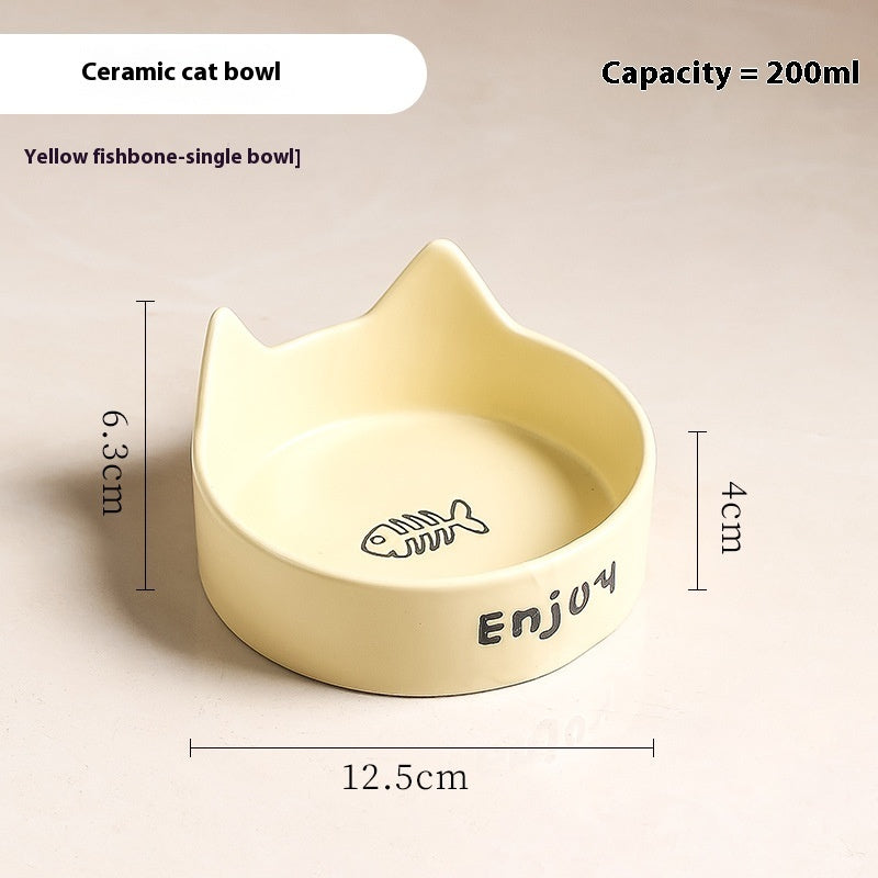 Elevated Wooden Cat Bowl Set: Healthy Posture Dining Station