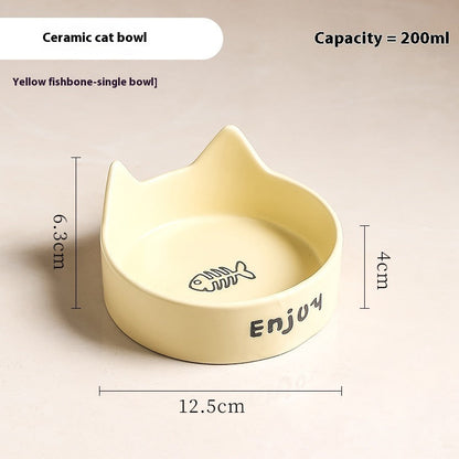 Elevated Wooden Cat Bowl Set: Healthy Posture Dining Station