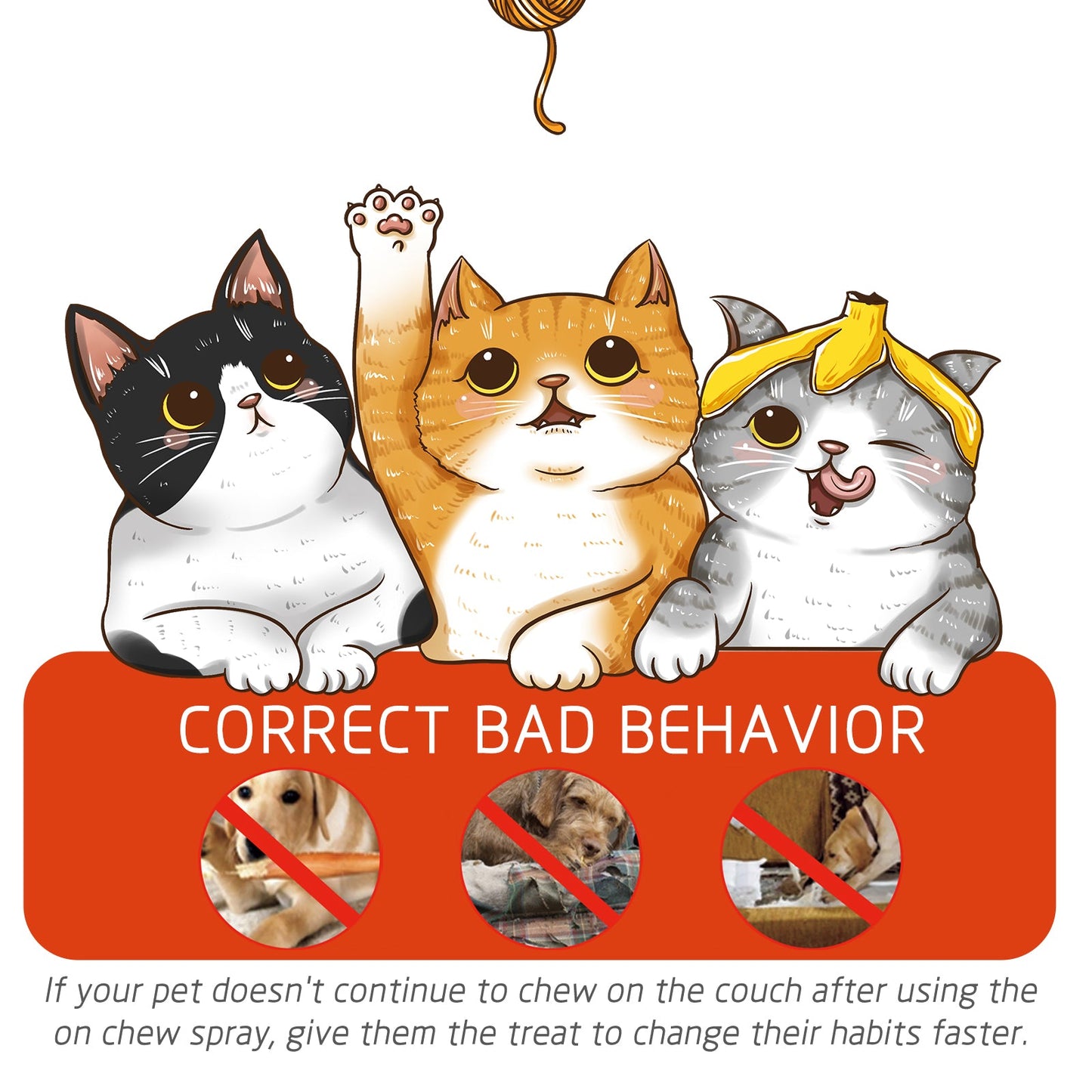 Pet Anti-Chew Spray Pet Behavior Modification Anti-Bite Scratching Spray For Cats And Dogs