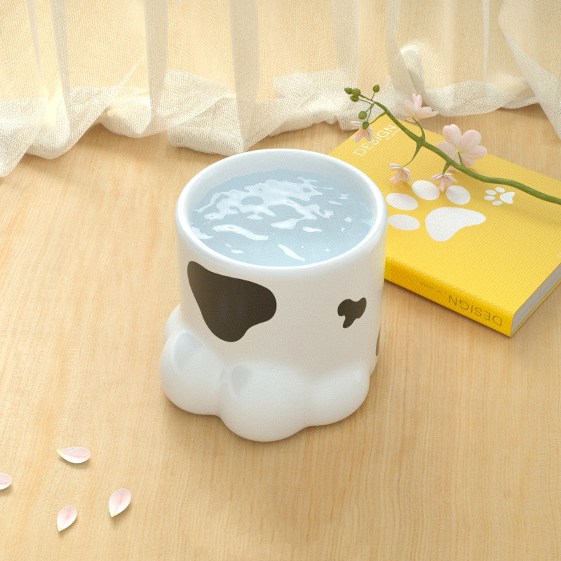 Cat Bowl Ceramic High Foot Protection Cervical Spine Large