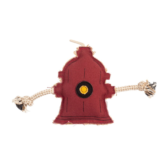 Royal Canvas & Jute Fire Hydrant Dog Chew Toy - Premium Eco 🚒👑