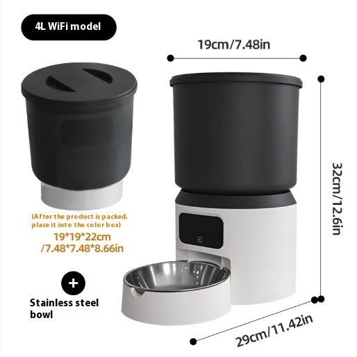 4L Smart WiFi Automatic Pet Feeder App Control for Your Dog