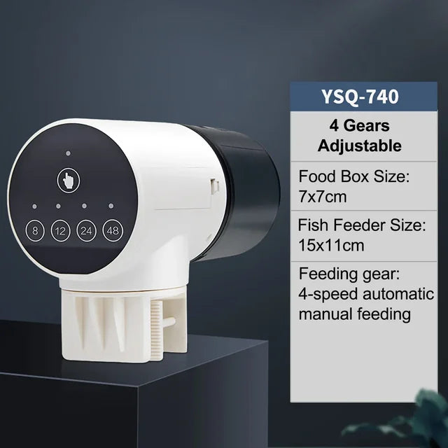 Fish tank feeder intelligent small and large capacity aquarium koi goldfish timed automatic fish feeder