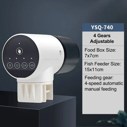 Fish tank feeder intelligent small and large capacity aquarium koi goldfish timed automatic fish feeder